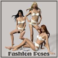 6 fashion-model-like flipped poses for V3