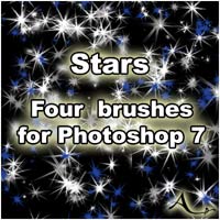 4 Star Brushes for Photoshop 7