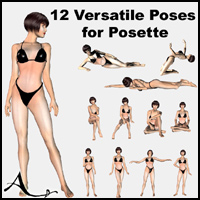 12 Poses for P4 Woman